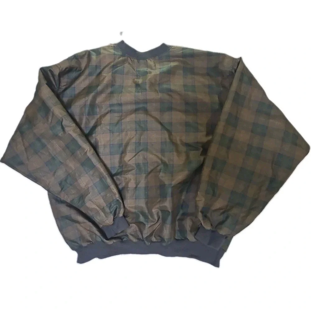Vtg 90s Timberline Colorado Windshirt Mens XXL Plaid Pullover Jacket USA Made